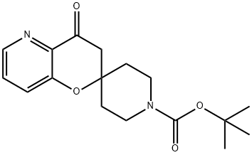 4'-氧代-3',4'-二氢螺[哌啶-4,2'-吡喃并[3,2-B]吡啶]-1-羧酸叔丁酯 结构式
