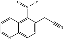 2-(5-nitroquinolin-6-yl)acetonitrile 结构式