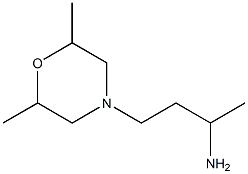 3-(2,6-dimethylmorpholin-4-yl)-1-methylpropylamine 结构式