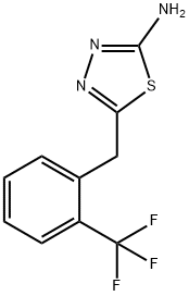 2-氨基-5-[2-(三氟甲基)苯基]-1,3,4-噻二唑 结构式