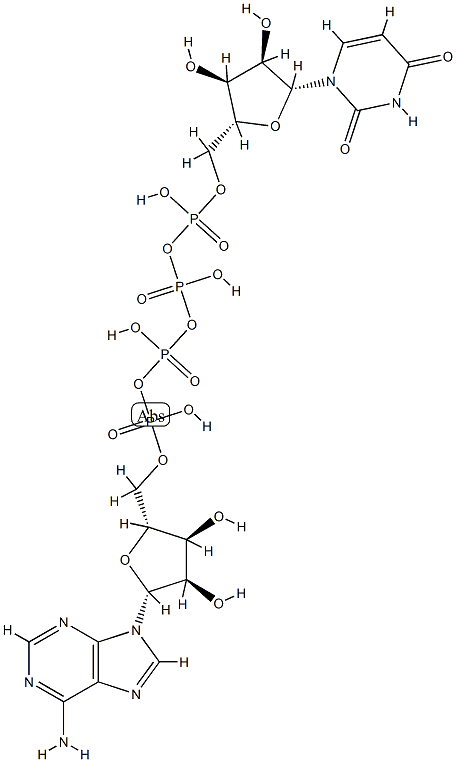 adenosine(5')tetraphosphate uridine 结构式