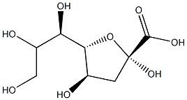 3-Deoxy-α-D-manno-2-octulofuranosonic acid 结构式