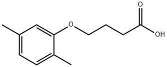 4-(2,5-二甲基苯氧基)丁酸 结构式