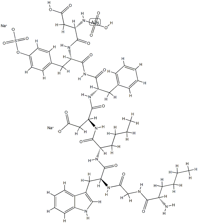 cholecystokinin (26-33), N-alpha-hydroxysulfonyl-Nle(28,31)- 结构式