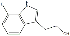 1H-INDOLE-3-ETHANOL,7-FLUORO- 结构式