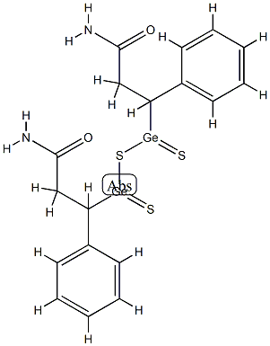 1-phenyl-2-carbamoylethyl-germanium sesquisulfide 结构式