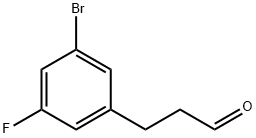 3-(3-bromo-5-fluorophenyl)propanal 结构式