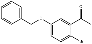 5-苄氧基-2-溴苯乙酮 结构式