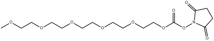 m-PEG5-succinimidyl carbonate 结构式