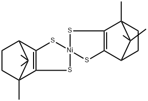 1,7,7-三甲基双环[2.2.1]庚-2-稀-2,3-硫醇镍络合物 结构式