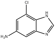 7-氯-1H-苯并[D]咪唑基-5-胺 结构式