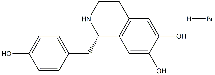 (S)-(-)-去甲乌药碱氢溴酸盐 结构式