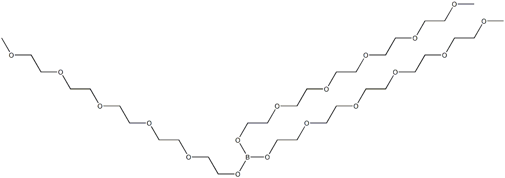 Poly(oxy-1,2-ethanediyl), .alpha.-methyl-.omega.-hydroxy-, ester with boric acid (H3BO3) 结构式