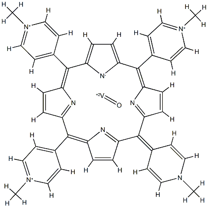 vandyl(II) 5,10,15,20-tetra(4-methylpyridinium)porphyrin 结构式