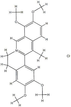 DEHYDROCORYDALINE (CHLORIDE) 结构式
