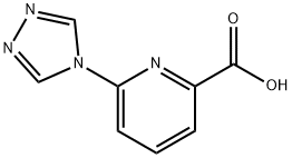 6-(4H-1,2,4-三唑-4-基)吡啶-2-羧酸 结构式