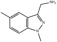 1-(1,5-DIMETHYL-1H-INDAZOL-3-YL)METHANAMINE 结构式