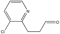 3-(3-chloropyridin-2-yl)propanal 结构式