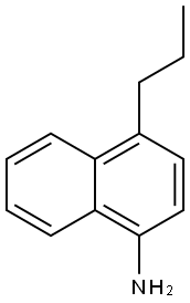 4-丙基-1-萘胺盐酸盐 结构式