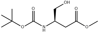 (R)-3-(BOC-氨基)-4-羟基丁酸甲酯 结构式