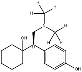 R-(-)-O-去甲-文拉法辛-D6 结构式