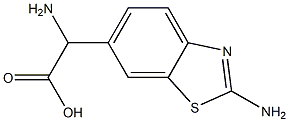 6-Benzothiazoleaceticacid,alpha,2-diamino-(9CI) 结构式