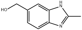 (2-甲基-1H-苯并[D]咪唑-5-基)甲醇 结构式