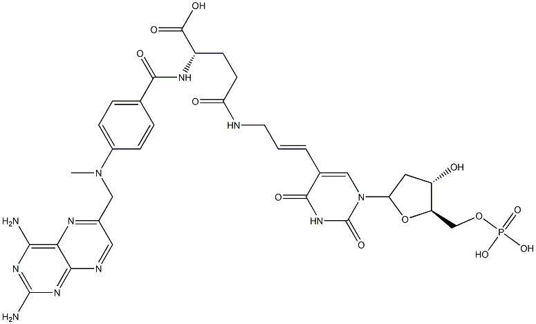 methotrexate 5-aminoallyl-2'-deoxyuridine 5'-monophosphate 结构式