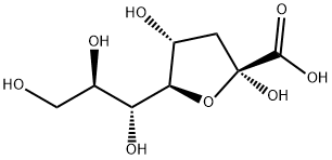 2-酮基-3-脱氧辛酮酸铵盐 结构式