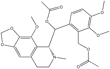 ALPHA-那可丁二醇二乙酸酯 结构式
