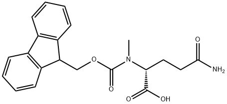 FMOC-N-ME-D-GLN-OH 结构式