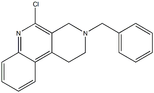 3-benzyl-5-chloro-1,2,3,4-tetrahydro- benzo[c][2,7]naphthyridine 结构式