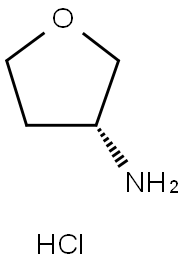 (R)-四氢呋喃-3-胺盐酸盐 结构式