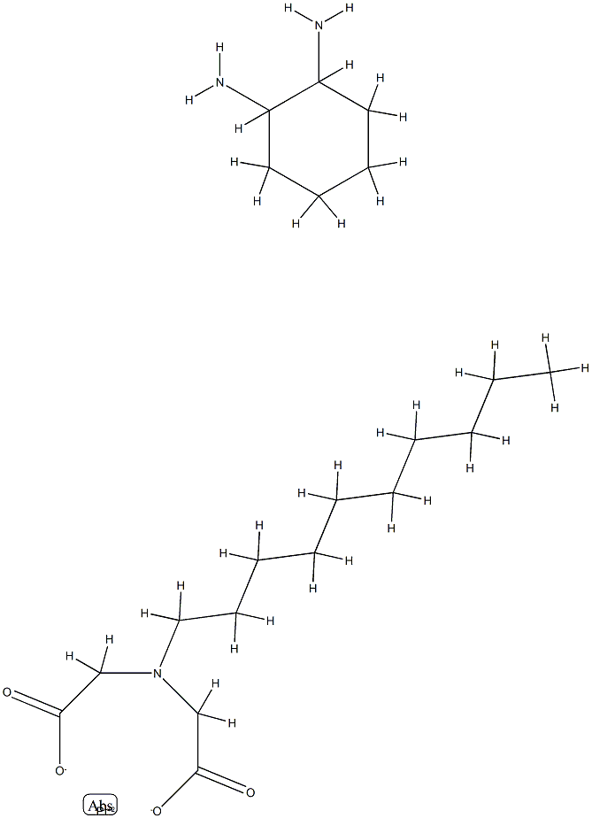 N-decyliminodiacetato-1,2-diaminocyclohexane-platinum(II) 结构式