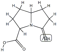 1H-Pyrrolizine-3-carboxylicacid,hexahydro-5-oxo-(9CI) 结构式