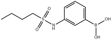 3-(丁基磺酰氨基)苯基硼酸 结构式