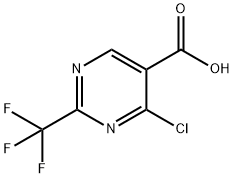 4-氯-2-三氟甲基嘧啶-5-甲酸 结构式