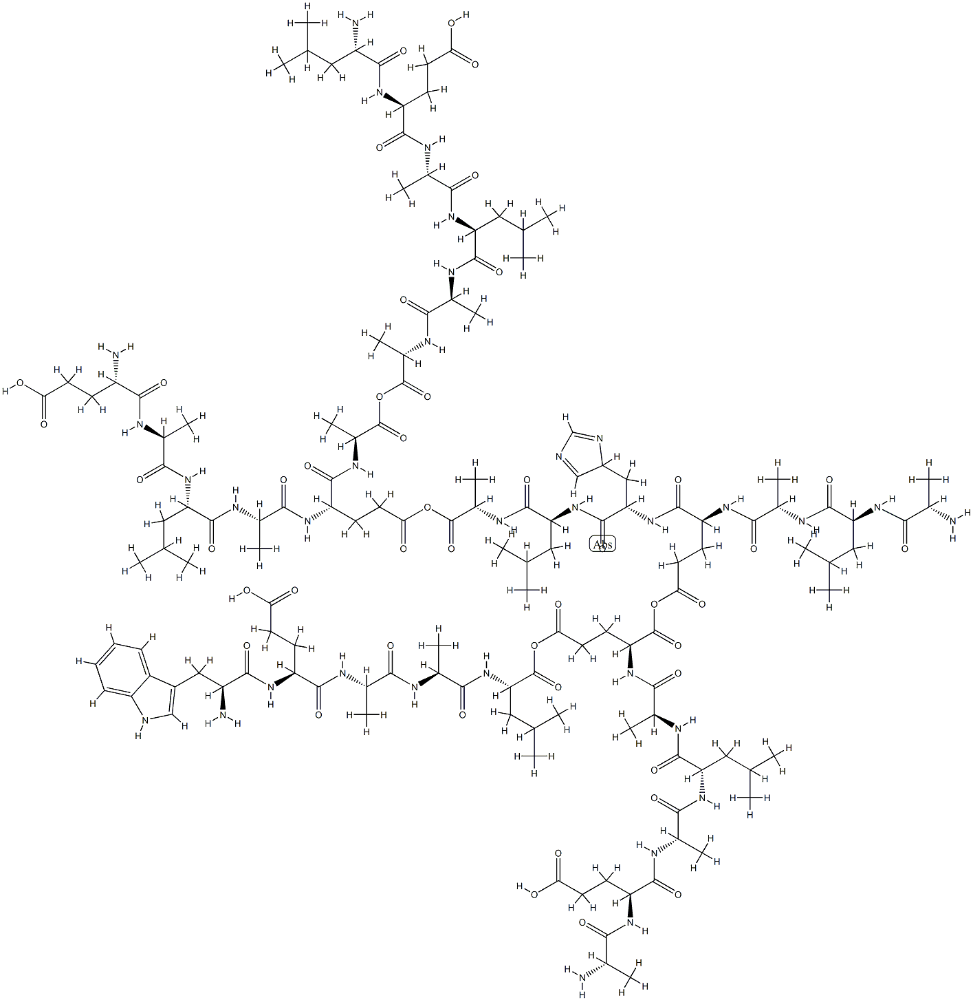 融合肽GALA 结构式