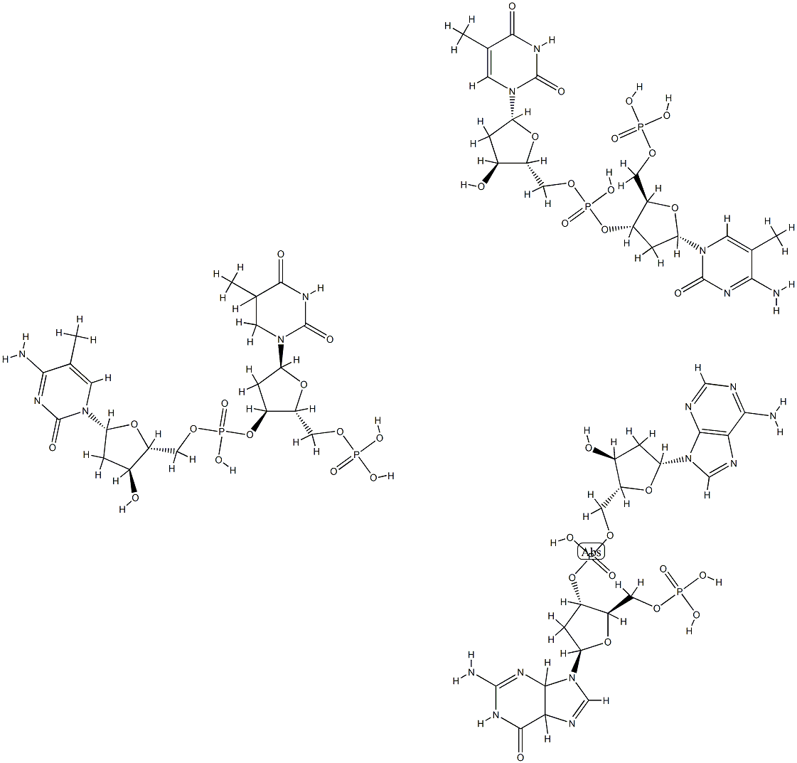 poly(d(Tm(5)C)).poly(d(GA)).poly(d(m(5)CT)) 结构式