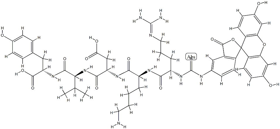 thymopoietin pentapeptide-fluorescein isothiocyanate 结构式