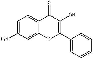 4H-1-Benzopyran-4-one,7-amino-3-hydroxy-2-phenyl-(9CI) 结构式