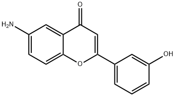 4H-1-Benzopyran-4-one,6-amino-2-(3-hydroxyphenyl)-(9CI) 结构式