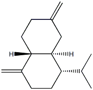 [4S,4aβ,8aα,(-)]-Decahydro-1,6-bis(methylene)-4-isopropylnaphthalene 结构式
