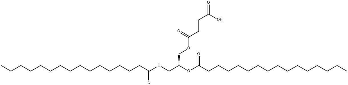 1,2-DIPALMITOYL-SN-GLYCERO-3-SUCCINATE;16:0 DGS 结构式