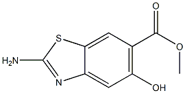 6-Benzothiazolecarboxylicacid,2-amino-5-hydroxy-,methylester(6CI) 结构式