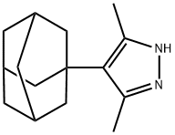 4-(金刚烷-1-基)-3,5-二甲基-1H-吡唑 结构式