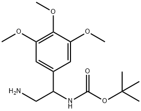 [2-Amino-1-(3,4,5-trimethoxy-phenyl)-ethyl]-carbamic acid tert-butyl ester 结构式