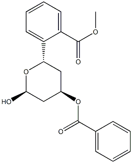 3,6-di-O-benzoyl-2,4-dideoxyhexopyranose 结构式