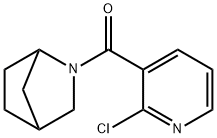 2-[(2-chloro-3-pyridinyl)carbonyl]-2-azabicyclo[2.2.1]heptane(SALTDATA: FREE) 结构式