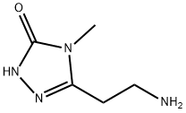 5-(2-aminoethyl)-4-methyl-2,4-dihydro-3H-1,2,4-triazol-3-one(SALTDATA: HCl 0.25H2O) 结构式